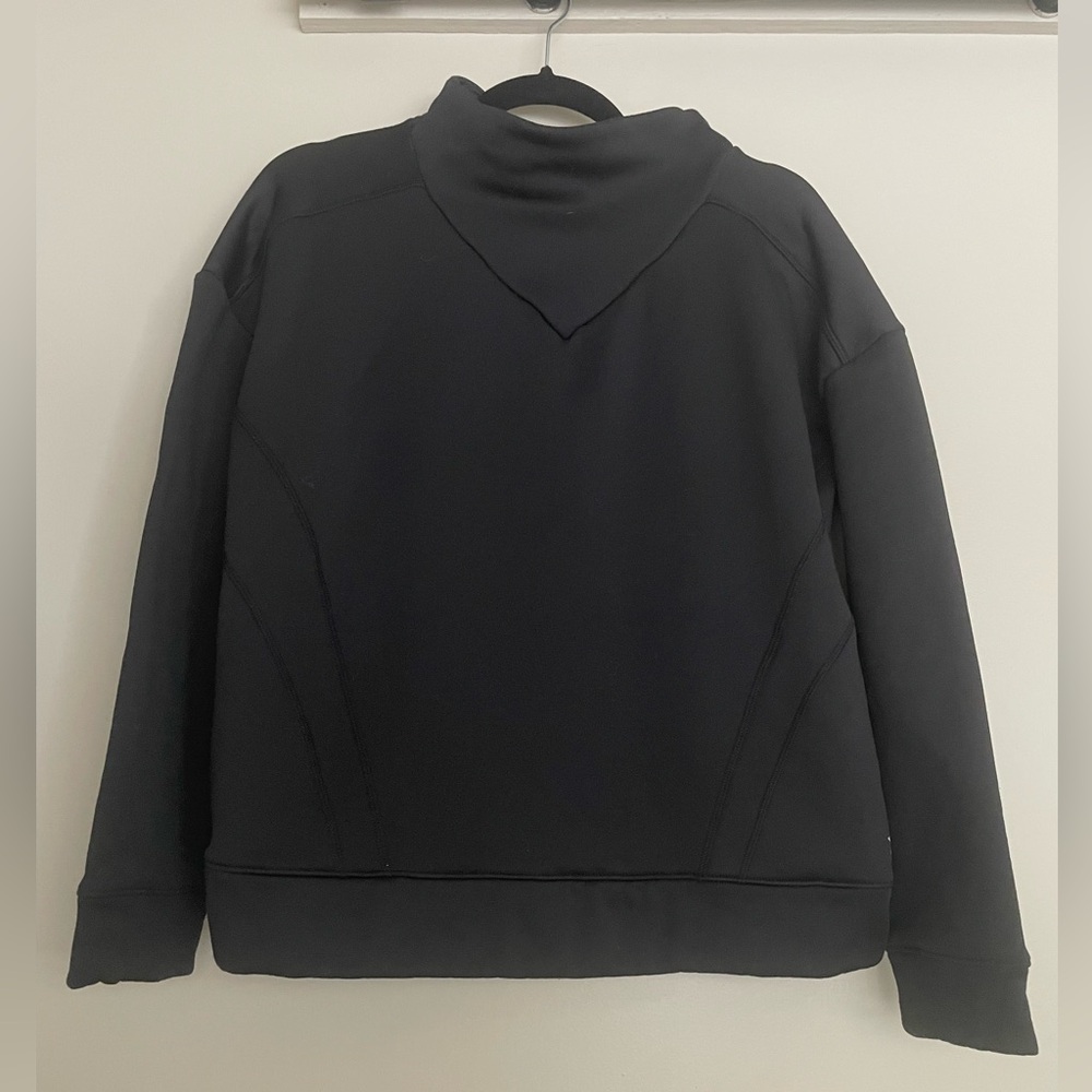 XERSION mock neck neoprene-type sweatshirt sz L